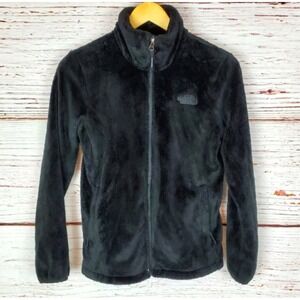 The North Face Osito Fleece Jacket Women's Size Small Black Full Zip Thick Pile
